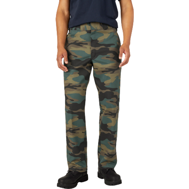 Dickies Men's Original 874 Work Pant  Hunter Green Camo  28W x 32L