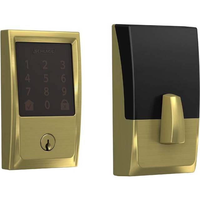 Schlage Encode Smart WiFi Deadbolt with Century Trim In Bright Chrome