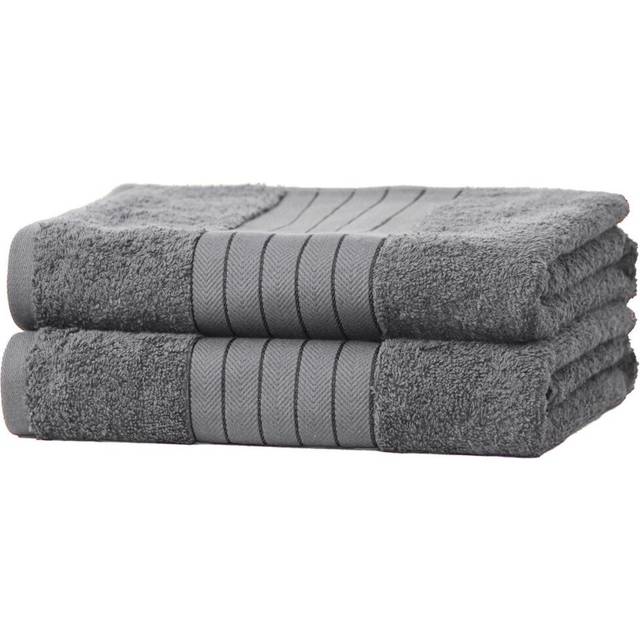 Brentfords 100% Cotton 2 Jumbo Bath Sheets - Grey