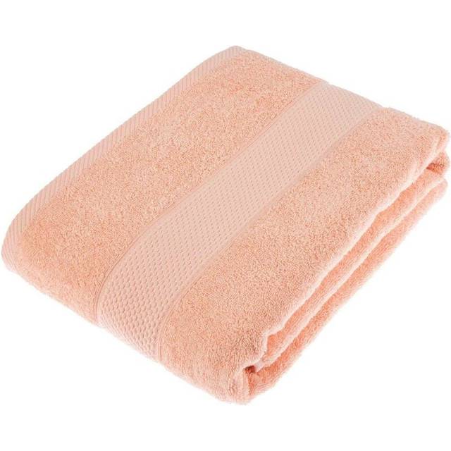 Homescapes Peach Bath Sheet 100 % Turkish Cotton - Orange