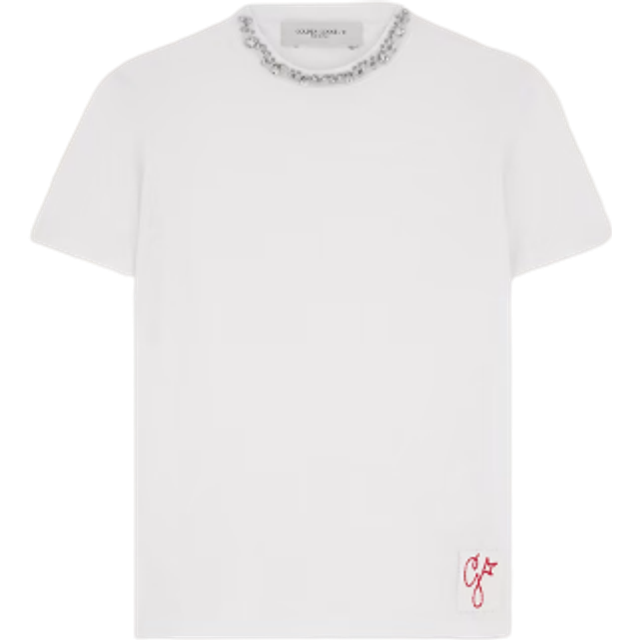 Golden Goose Crystal Detail T-Shirt - White - L