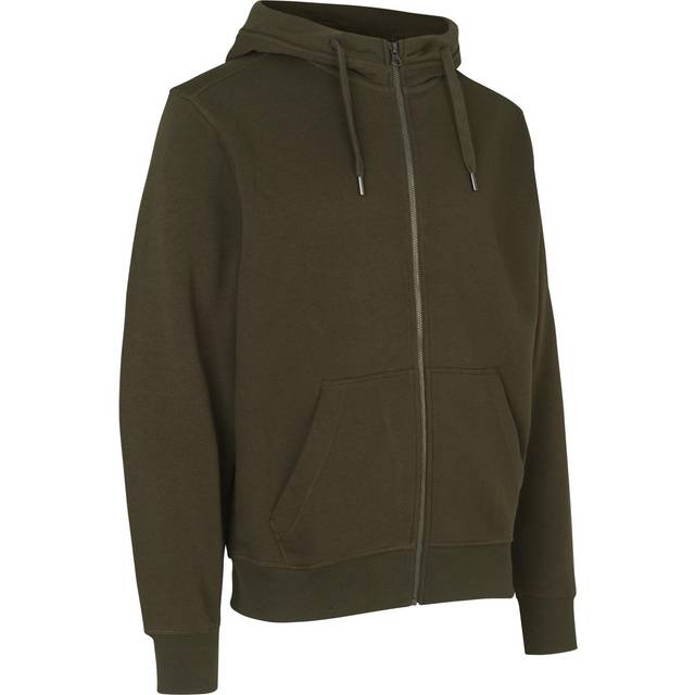 ID Hættecardigan core oliven