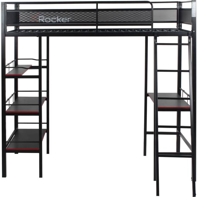X Rocker Fortress Gaming Bunk Bed, Black