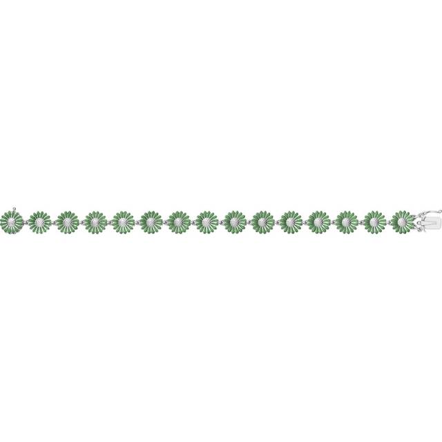 Georg Jensen x Stine Goya Daisy Marguerit armbånd, grøn