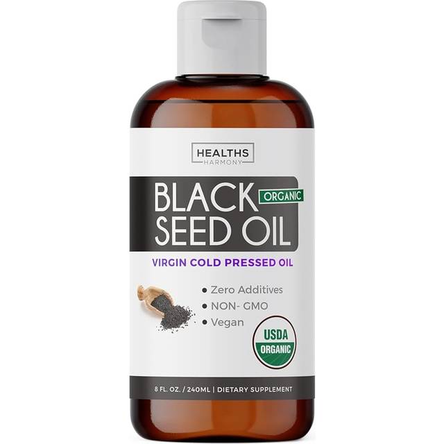 Healths Harmony  Black Seed Oil  120 Capsules (500 mg per Capsule)