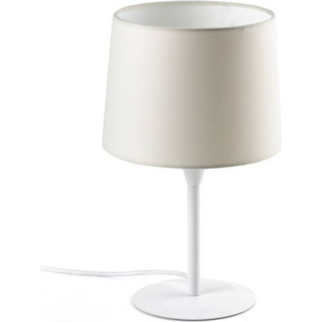 Faro Barcelona - Faro conga - Table Lamp Round Tapered White, E27