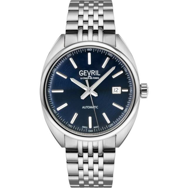 Five Points 48701 Swiss Automatic Sellita SW200 Blue Dial Stainless Steel Watch - Grey - One Size