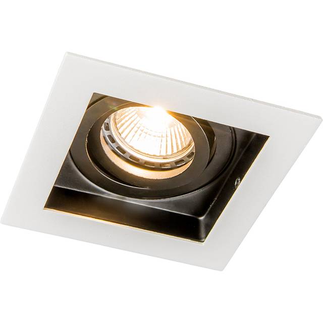 Qazqa - Smart Recessed Spotlight White Incl. WiFi GU10 Adjustable - Carree