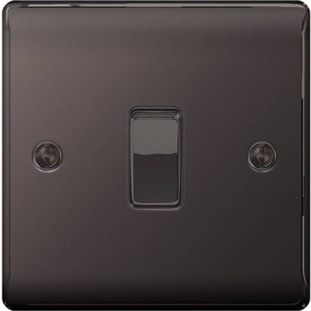 BG Nexus Metal Black Nickel Intermediate Switch, 10Ax 2 Way - NBN13