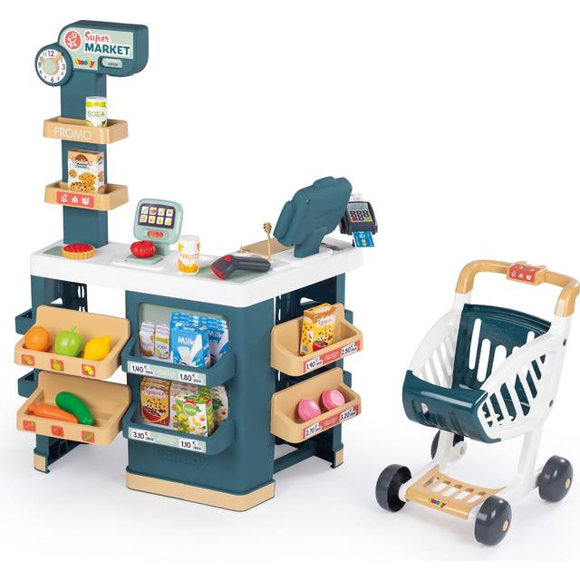 Smoby Maxi Supermarket Playset Blue - 50 x 24 x 70cm