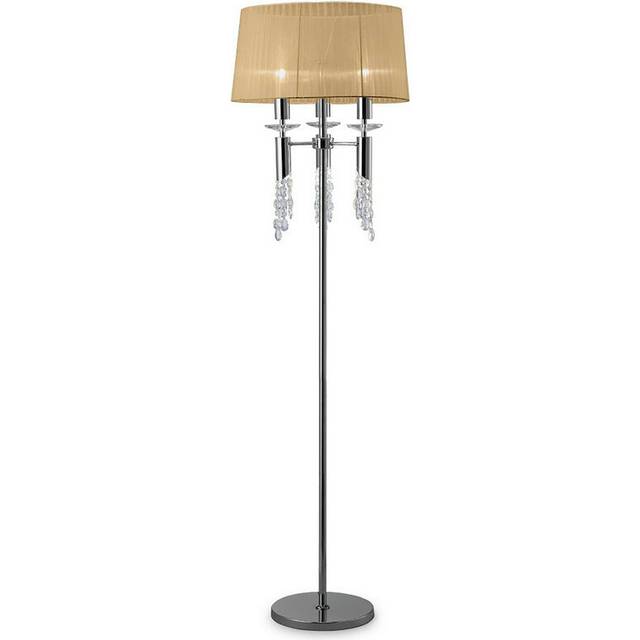 Mantra M3869/SBS Tiffany Floor Lamp 3+3 Light E27+G9 Polished Chrome S