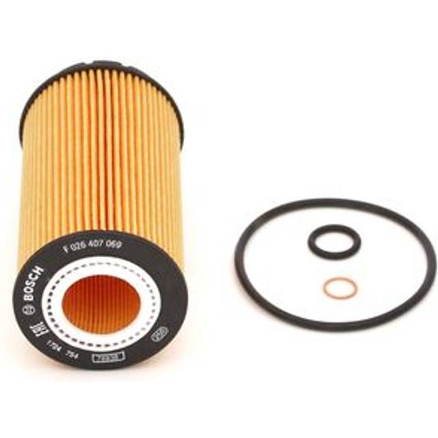 BOSCH Oljefilter F 026 407 069 Filterinsats HYUNDAI: Tucson, Santa Fe I, Elantra III Hatchback, CHRYSLER: VOYAGER 4, Grand Voyager IV