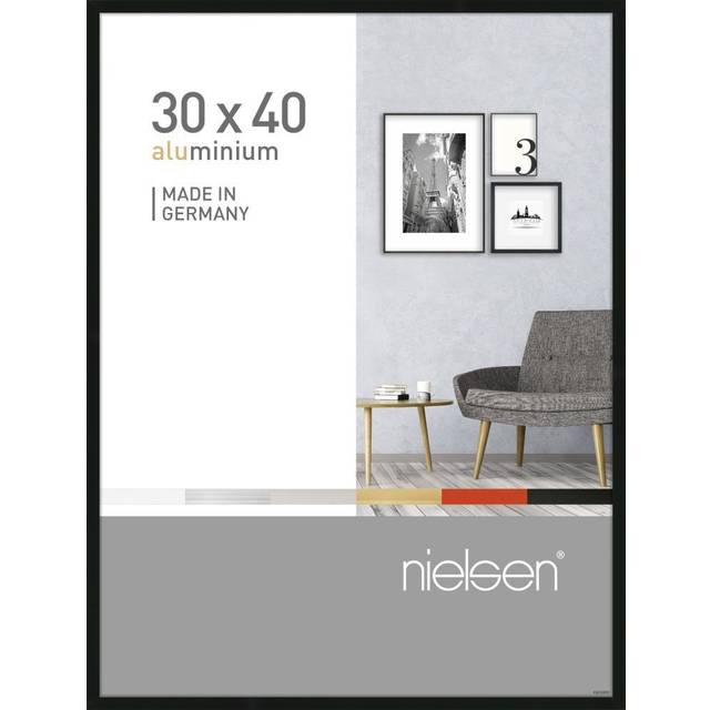 Nielsen Pixel 30x40cm Frosted Black Aluminium Picture Frame, Black
