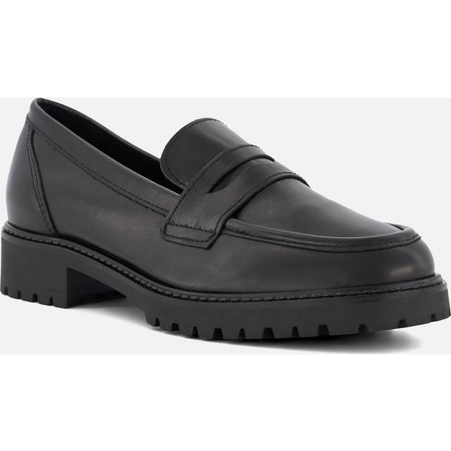 Dune Gild Leather Cleated Penny Loafer