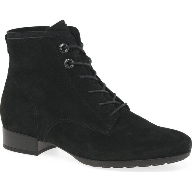 Gabor Boat Womens Ankle Boots Colour: Black Suede, Size: 4