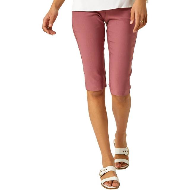 Stretch Knee Length Shorts - Dusky Pink - 12