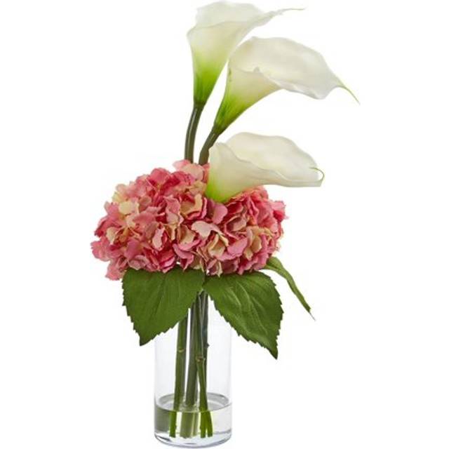 Calla Lily and Hydrangea Artificial Arrangement
