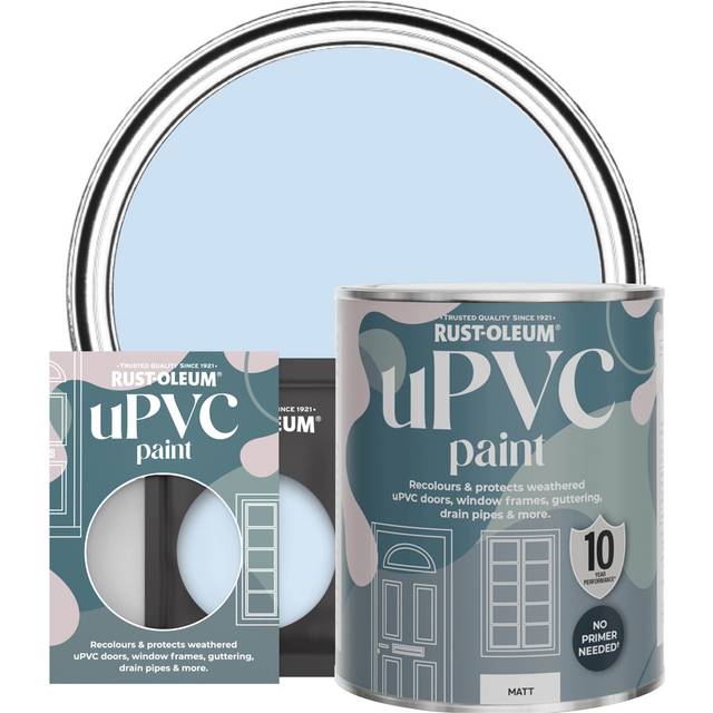 Rust-Oleum Powder Blue Matt Upvc Paint 750Ml - One Size