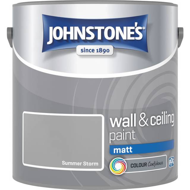 Johnstone's Walls & Ceilings Summer Storm Matt Emulsion Paint 2.5L - Johnstone's Paint