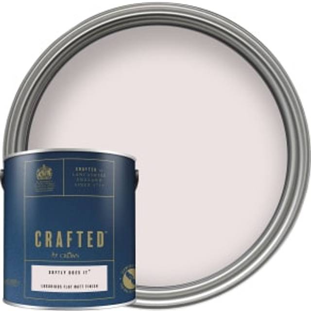 Crown Crafted Walls & Wood Softly Does It Luxurious Flat Matt Paint 2.5L - Pink