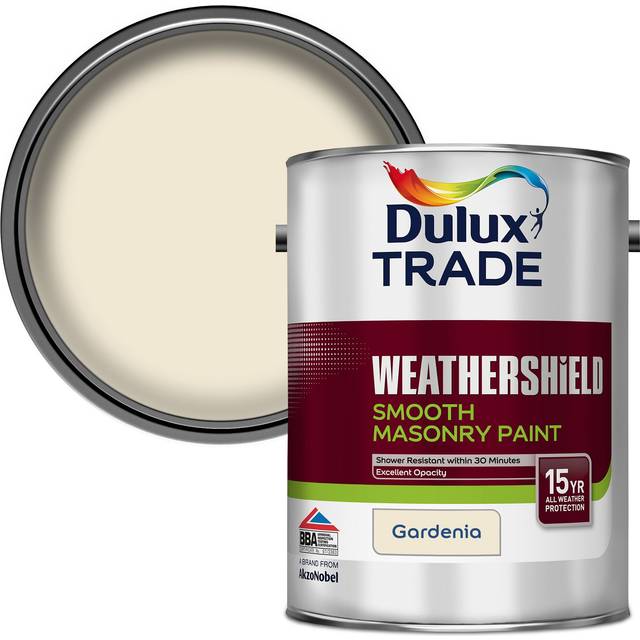 Dulux Trade Weathershield Smooth Masonry Gardenia 5 Litres