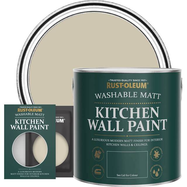 Rust-Oleum Kitchen Wall Paint Matt - Silver Sage 2.5L - Silver Sage - Yellow