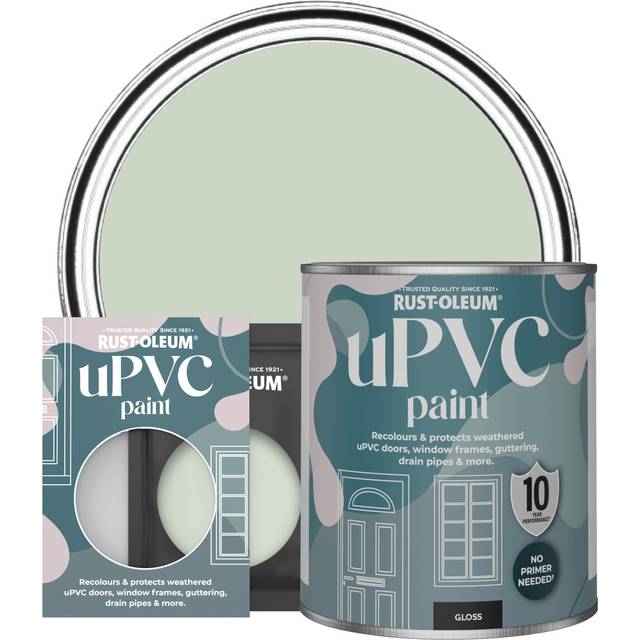 Rust-Oleum uPVC Paint, Gloss Finish - LAUREL GREEN - 750ml - Green