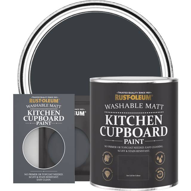 Rust-Oleum Kitchen Cupboard Anthracite Washable Matt Paint 750ml