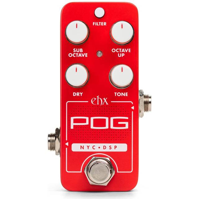 Electro-Harmonix Pico POG Powerful Compact Polyphonic Octave Generator Three-Mode Tone Control Pedal in Red