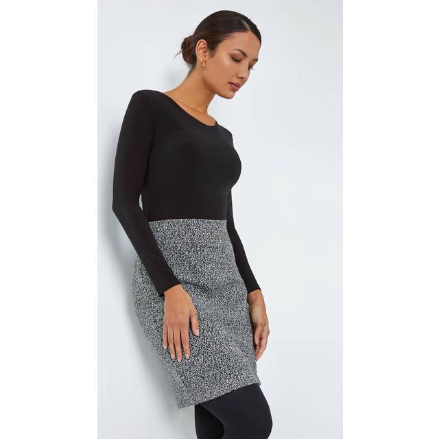 Roman Smart Textured Stretch Pencil Skirt Grey 20
