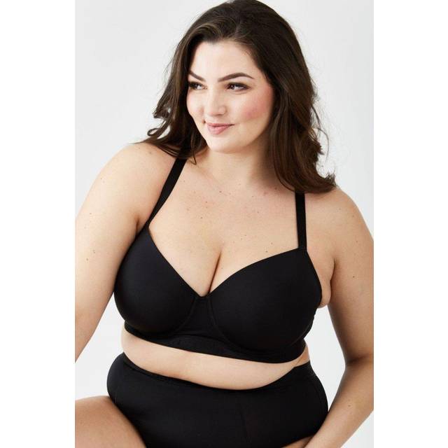 Womens Everyday Moulded T-Shirt Bra - Black - 38D