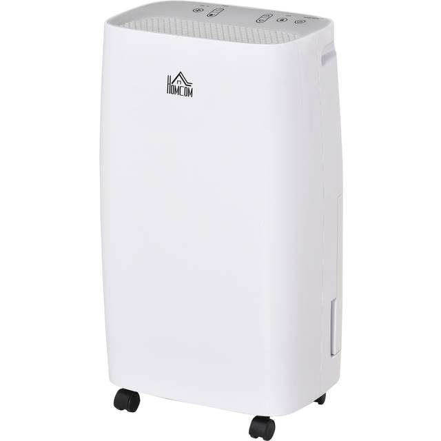 HOMCOM White Portable Dehumidifier 2.5L