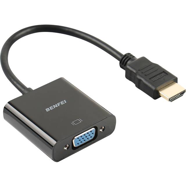 HDMI to VGA, Benfei Gold-Plated HDMI to VGA Adapter (Male to Female) for Computer, Desktop, Laptop, PC, Monitor, Projector, HDTV, Chromebook, Raspbe