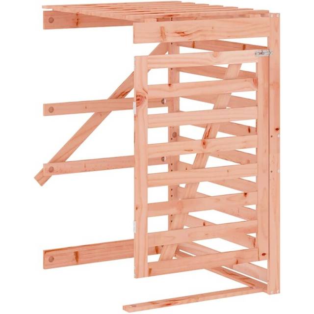 vidaXL Wheelie Bin Storage Extension Solid Wood Douglas - Brown