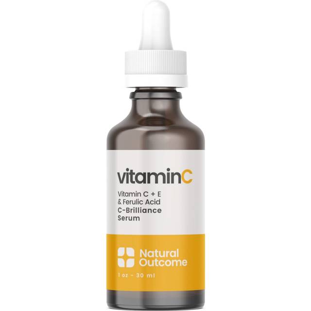 Natural Outcome, Vitamin C, C-Brilliance Serum, Fragrance Free, 1 oz (30 ml)