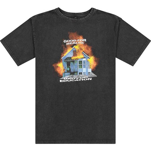 Mister Tee herr Good for Health Oversize Tee, Svart acid tvättad, M