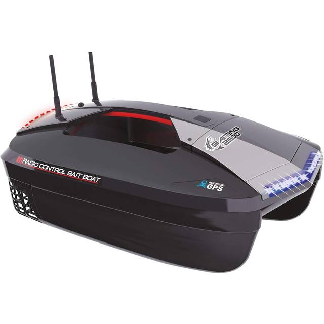 Amewi 26103 Baiting 2500G V2 GPS & Fiskefinder Toslon TF520 foderbåt 2,4 GHz RTR inklusive fjärrkontroll, batteri, laddare, bärväska