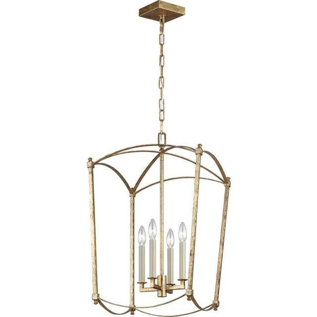 Elstead - Quintiesse Feiss Thayer Lanterns Pendant Ceiling Light Antique Gold