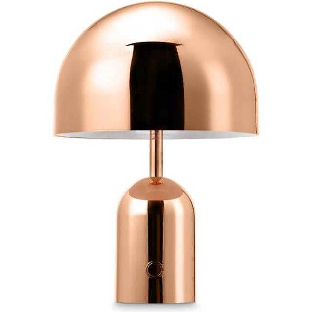 Tom Dixon - Bell LED Table Lamp with Battery - kupfer/LxBxH 19x19x28cm/LED 3W/3000K/160lm/CRI>90/dimmbar/mit USB-A Kabel - copper (28.0 x 19.0 x 19.0cm)