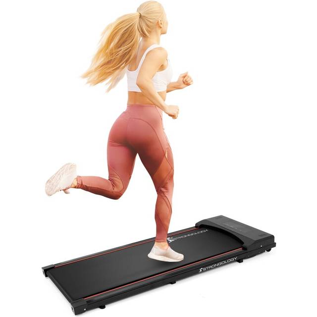 Strongology EVOLUTION Quiet 2.0Hp Adjustable Speed 1-6Km/H Slim Led Treadmill, Black
