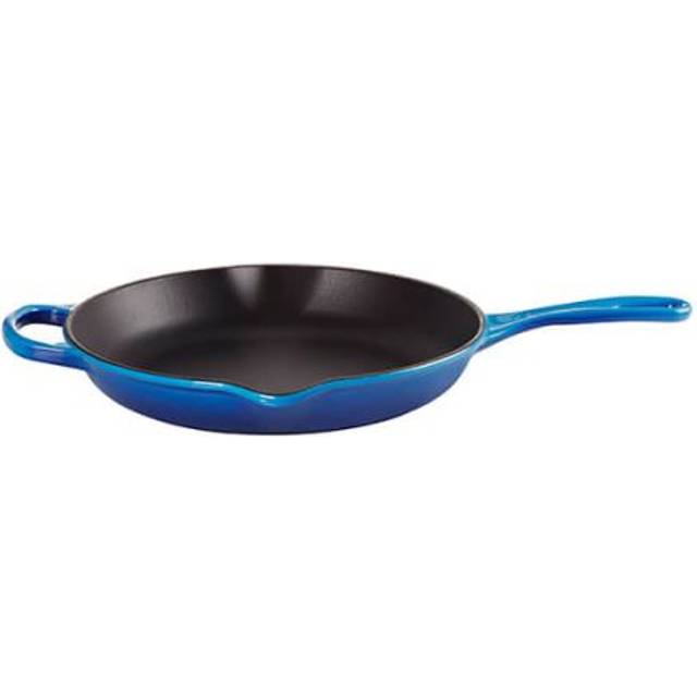 Le Creuset Cast Iron Frying Pan with Metal Handle - Azure (23cm)