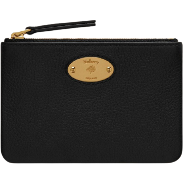 Mulberry Plaque Small Classic Grain Leather Zip Coin Pouch
