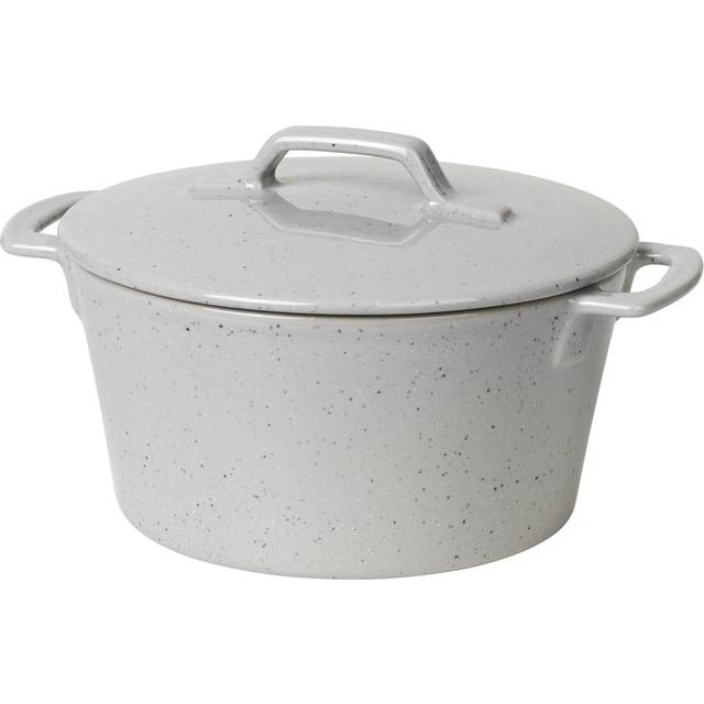 Broste Copenhagen Hasle casserole dish 19x23.5 cm light grey granite