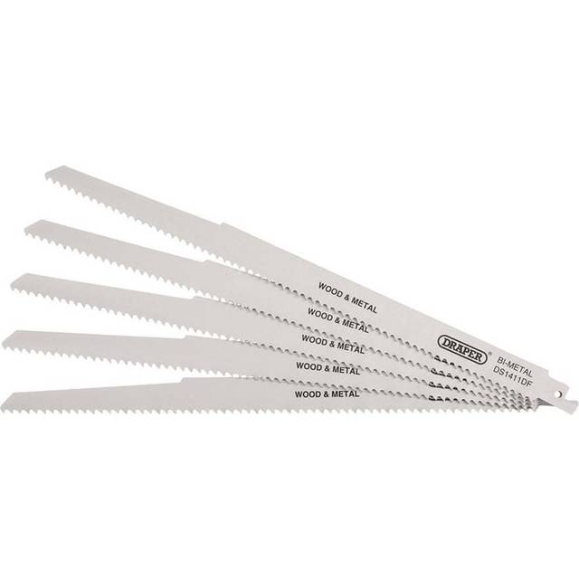 Draper Bi-Metal Multi-Purpose Reciprocating Sabre Saw Blades 300mm Pack of 5