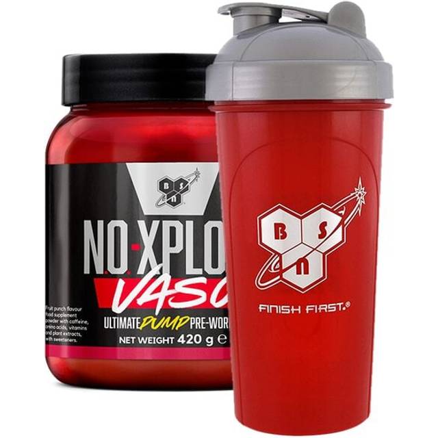 N.O.-Xplode Vaso PWO 420 g + BSN shaker 600 ml