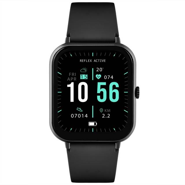Reflex Active Series 23 Ladies' Black Silicone Strap Smart Watch