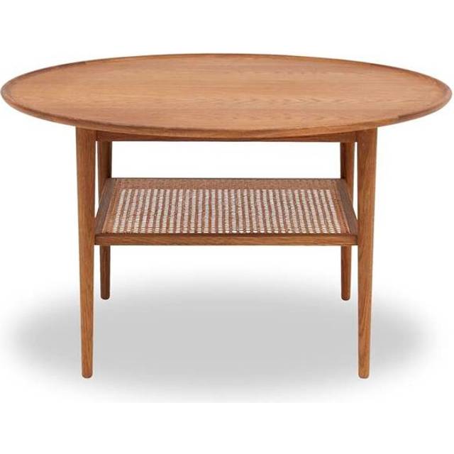 Haslev Athene Soffbord 90 Cm / Rotting - Soffbord Oljad Ek - ATHE-02-EGOK
