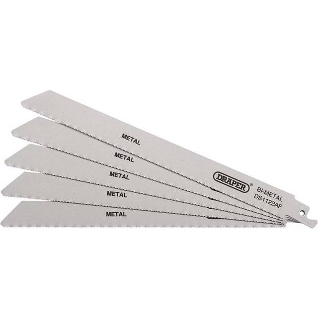 Draper 38593 Bi-metal Reciprocating Saw Blades-Metal Cutting, 225m...