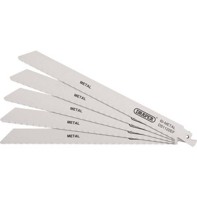Draper 38631 Bi-metal Reciprocating Saw Blades-Metal Cutting, 225m...