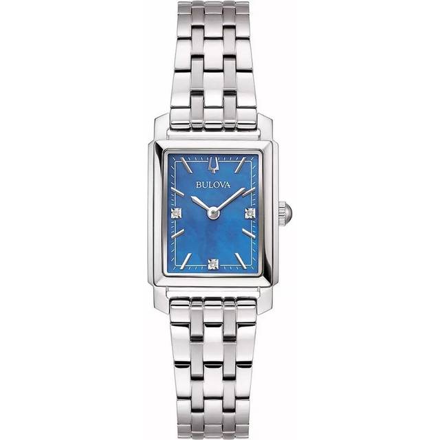 Bulova 96P245 Sutton Women's Watch - Blue Dial, Stainless Steel Bracelet